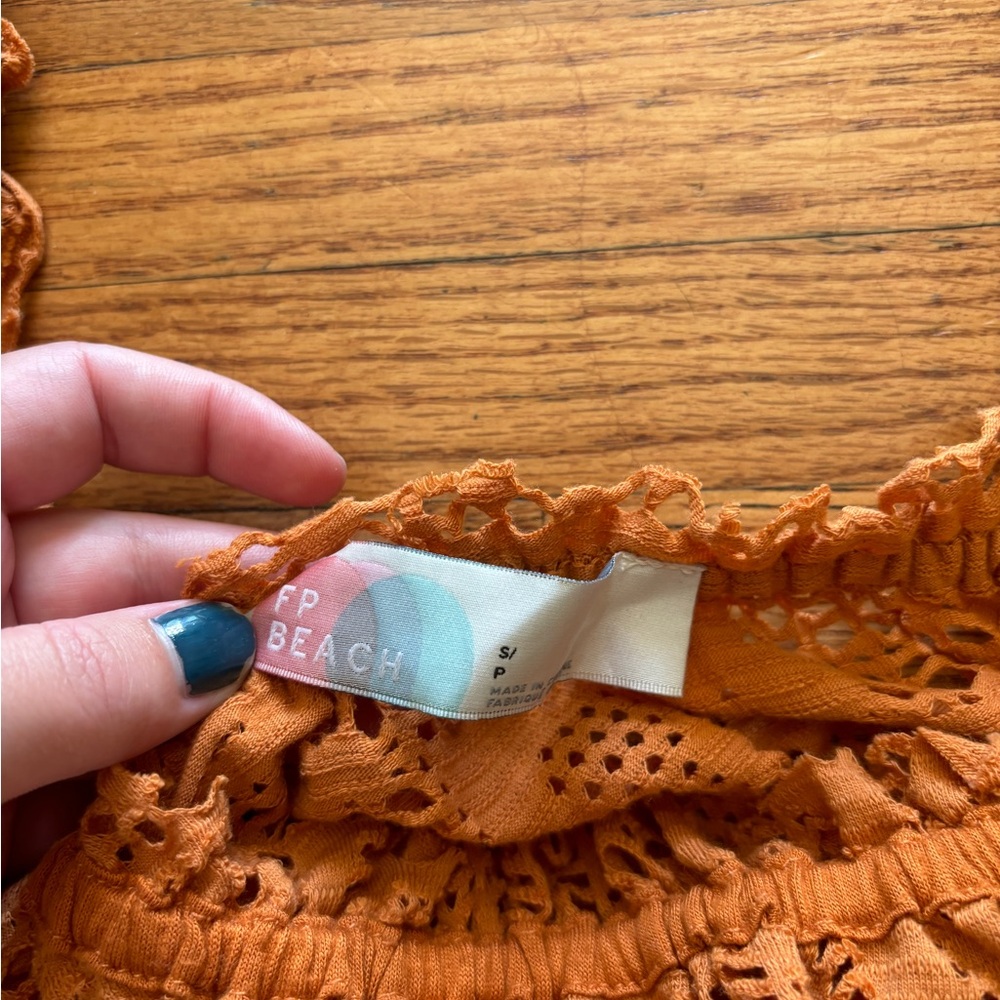 Free People Beach Off The Shoulder Top View 2
